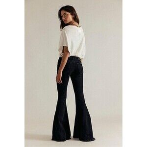 We The Free Emre Flare Leg Jeans Black 29